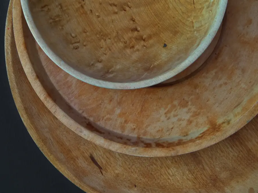 Mango Wood Serving Bowls (Set of 3)