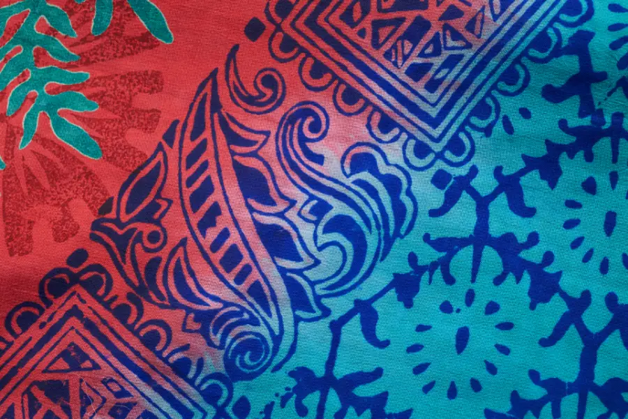 Block-Print Cotton Saree, Indigo