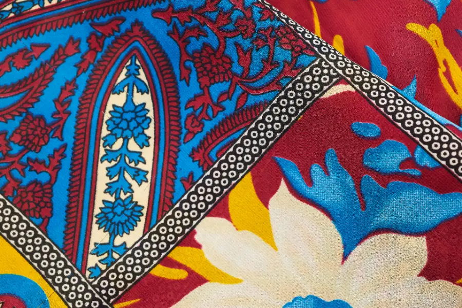 Printed Half-Silk Saree, Festive