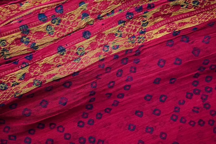 Rajshahi Silk Saree, Magenta